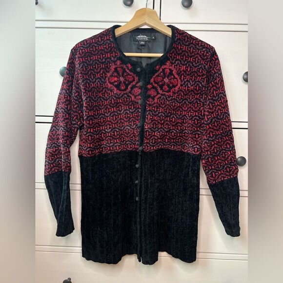 Icelandic Design‎ Sweater Jacket blouse blazer Blend Nordic Lined Size S vintage - Picture 15 of 17